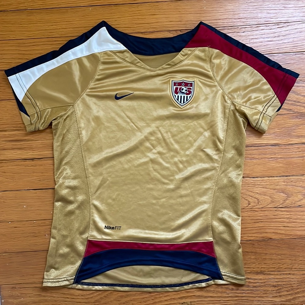 Gold Nike Fit Youth Soccer Jersey